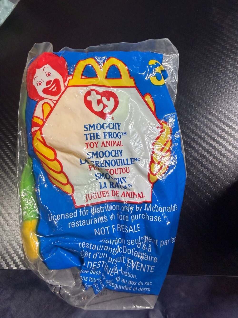 Ty Teenie Beanie Baby Smoochy the Frog 1999 McDonald's Happy Meal Toy #3